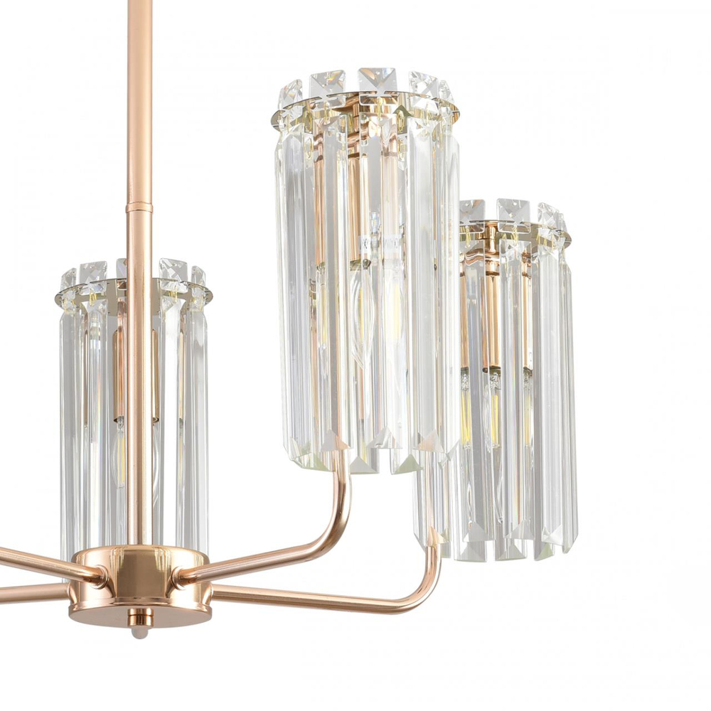 8347/5 CLASSI LN26 155 золото/прозрачный, металл/хрусталь Люстра подвесная E14 5*40W 220V FAVLA