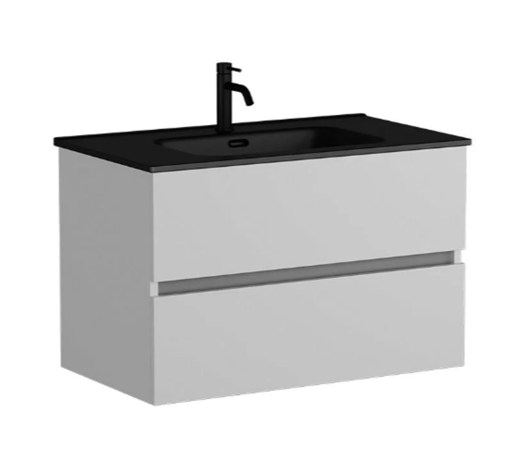 Тумба подвесная SANCOS Urban 890х450х550, c двумя ящиками оснащенными доводчиками, белый глянец , арт. UR90W