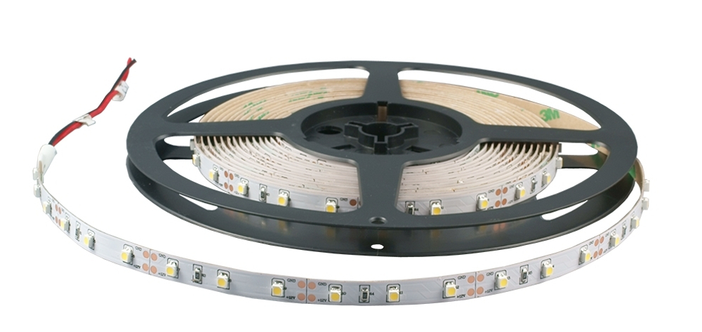 Лента светодиодная 12v 4000к 9,6W IP20 120LED 5м Feron