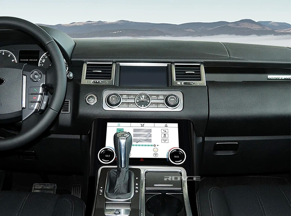 Сенсорная панель климата Range Rover Sport 2009-2013 - Radiola LCD/ЖК экран 10", съёмные боковые планки