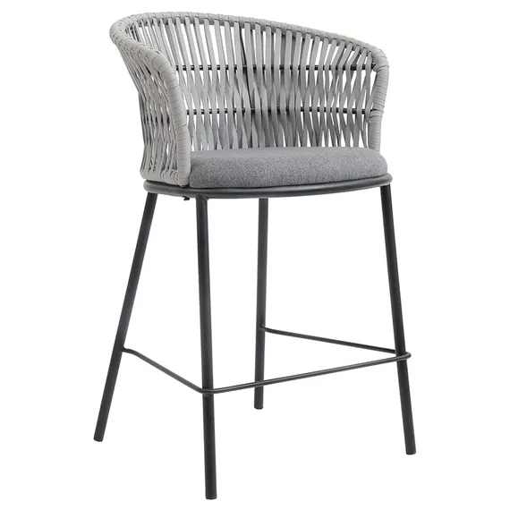 Полубарный стул Haugen, 66 см, серый