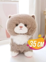 Мягкая игрушка кот пушистый 35 см