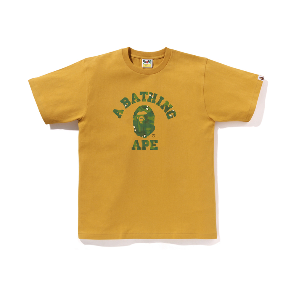 A Bathing Ape Bathing Ape Logo Printed Футболка желтый
