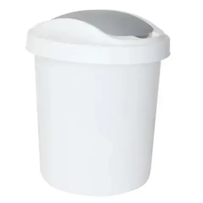 Контейнер для мусора Ориджинал 12 л белый (комплект 8 шт)