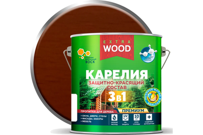Состав защитно-красящий 3в1 для древесины Карелия тик (2,7л) FARBITEX PROFI WOOD EXTRA