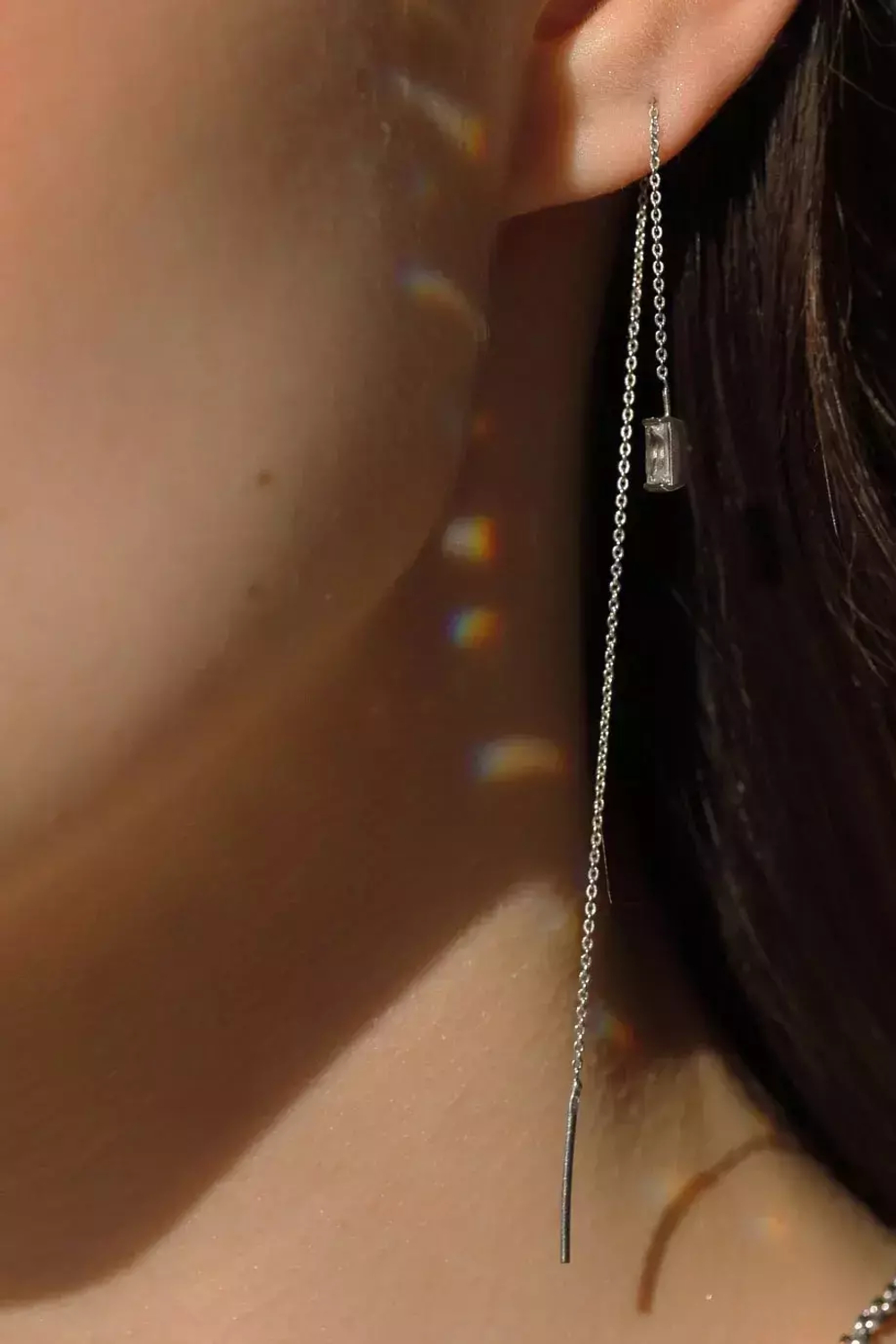 Secrets Серьги-Протяжки с Горным хрусталём