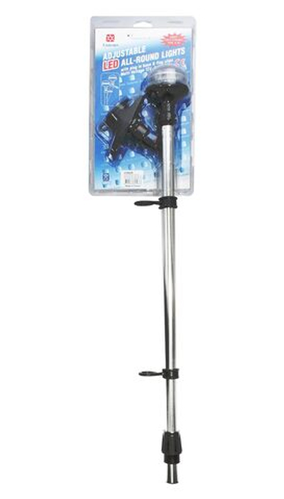 Клотиковый огонь с изменяемым углом, на съемной стойке с кольцами для флага (600 мм), светодиодный (10261754)