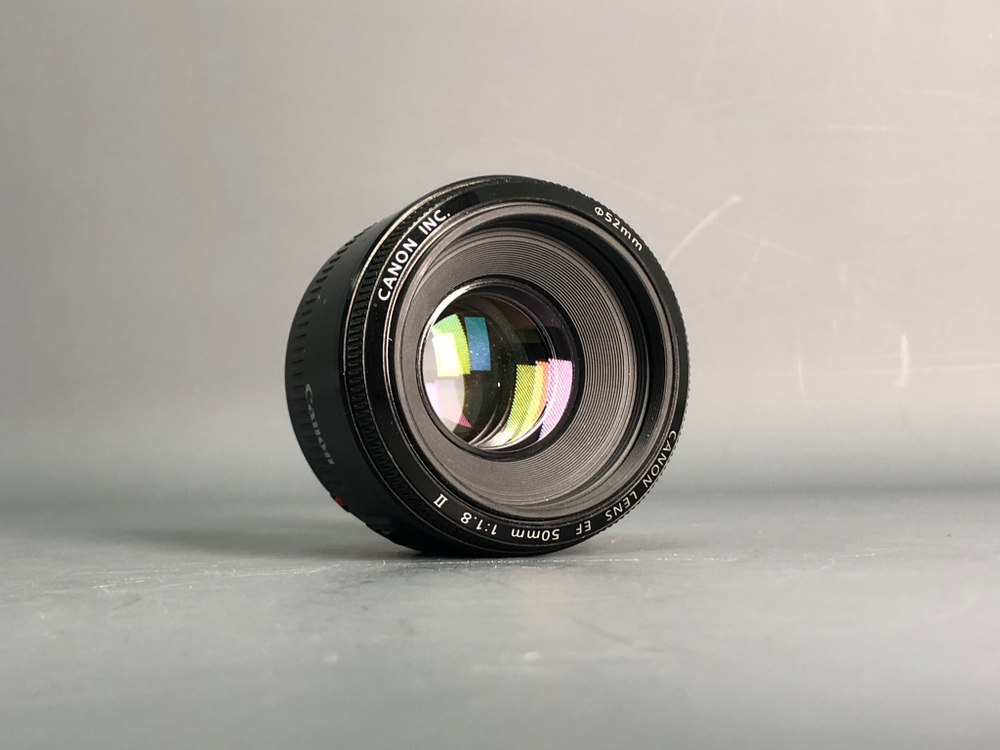 Canon EF 50mm 1.8 II пыль под линзой