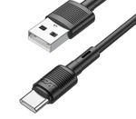Кабель HOCO X83 USB-Type-C 3A 1м PVC Black