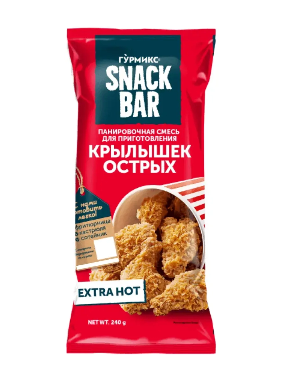 Панировочная смесь для крылышек острых 240 г * 3 шт