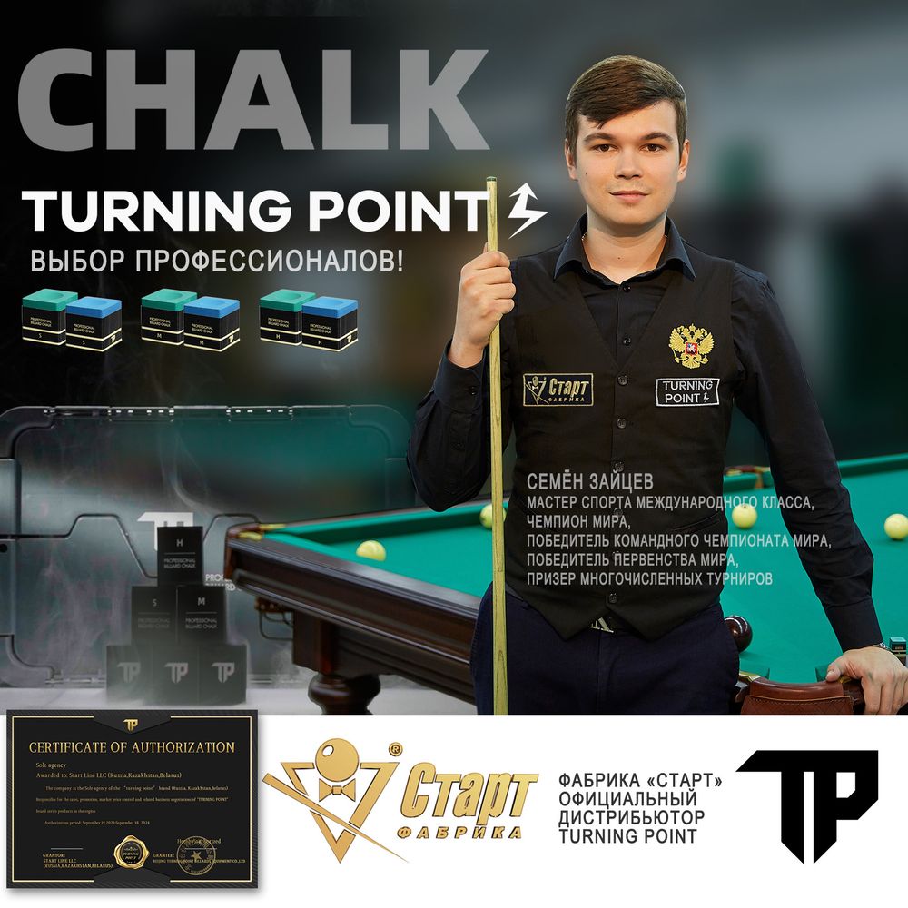 Мел Turning Point Pro Синий M (60 шт)