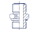 Штуцер FE ORFS 1 - BSP 1/4