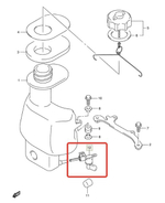 Кран Топливный для лодочных моторов Suzuki DF4/5/6 (66100-91JL0-000)