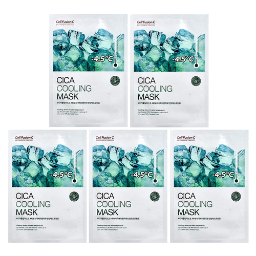 Cell Fusion C, Cica Cooling Beauty Mask, 5 шт., 27 г (0,95 унции)