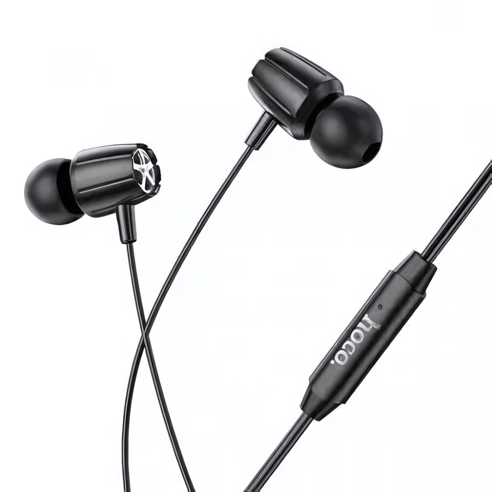 Гарнитура HOCO M88, вакуумные, разъем Jack, кабель 1.2 м Black