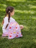 Набор для детского сада: кармашек, коврик, мешок. Котики принт