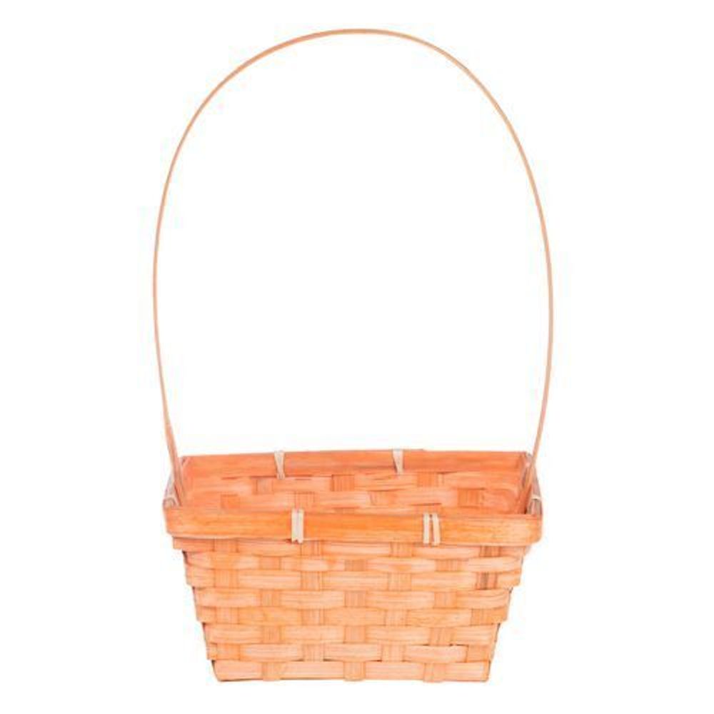 Корзина (бамбук) D19*H14,5*Н9*HH37 ОРАНЖ