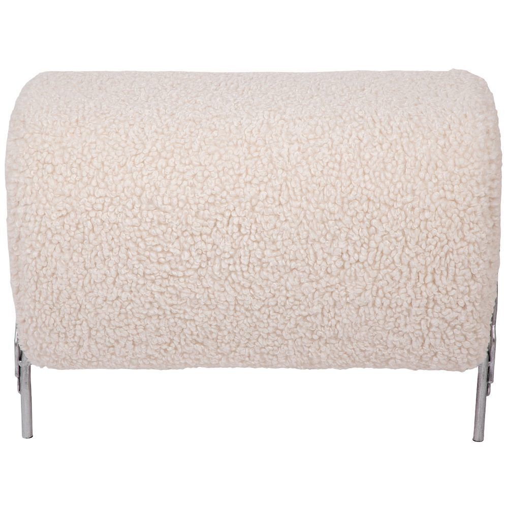 Банкетка Нимфея Какао Античное Серебро