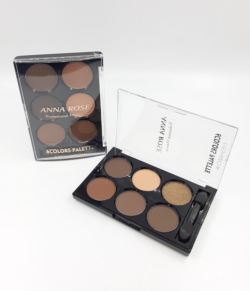 Тени для век Anna Rose Eyeshadow Palette 6, новые