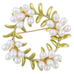 Брошь Shadore Венок Natural pearl XR05330A2 G