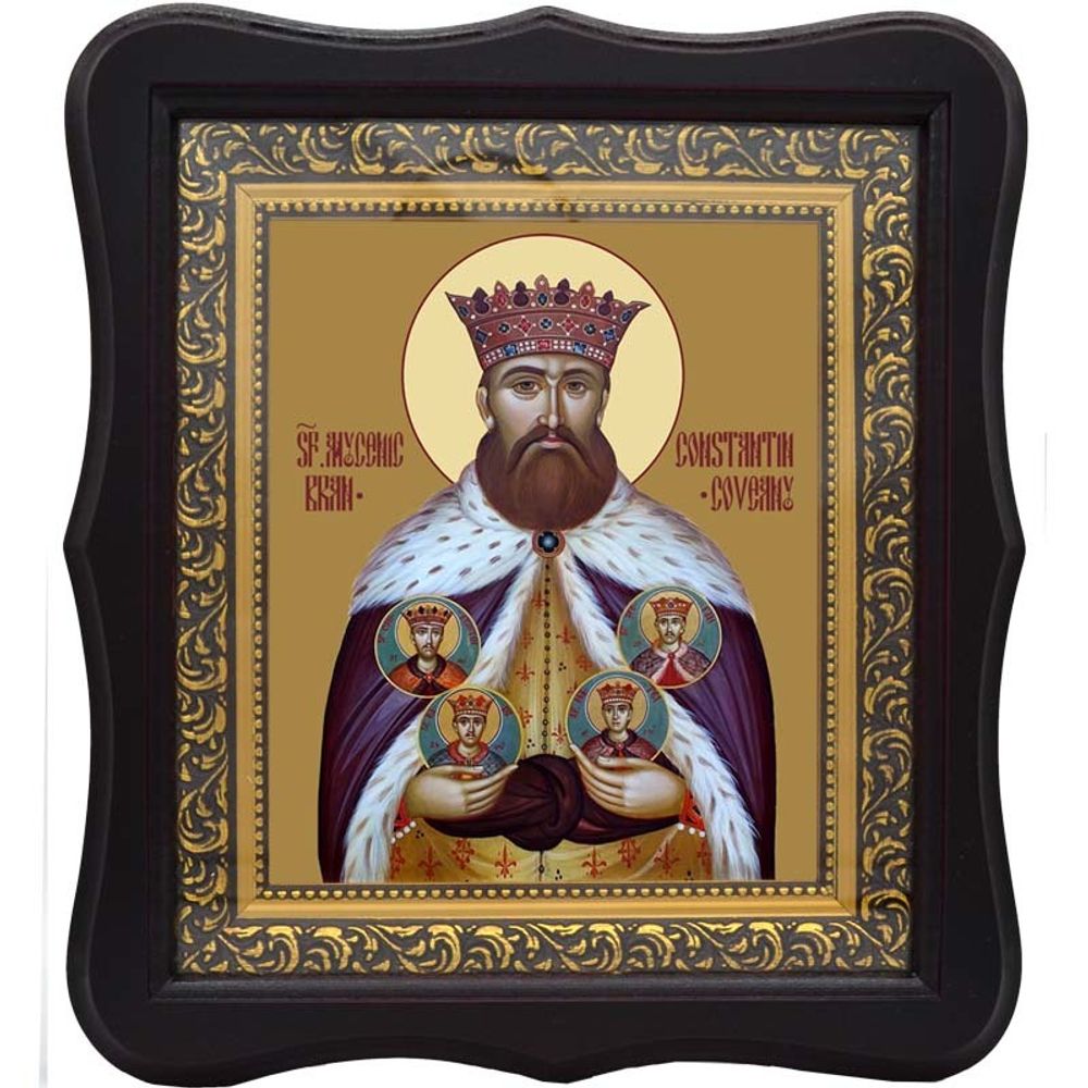 Константин Брынковяну мученик, господарь Валашский. Икона на холсте.