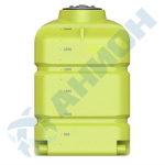 Емкость прямоугольная 3300 л мод. КАС, с откидной крышкой с клапаном и со сливными патрубками Д100мм. Анион 3300 л. вертикальная (2105x1110x1735см;желтый) - арт.559583