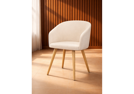 Стул деревянный Woodville Монер бежевый (glory 03), светлое дерево