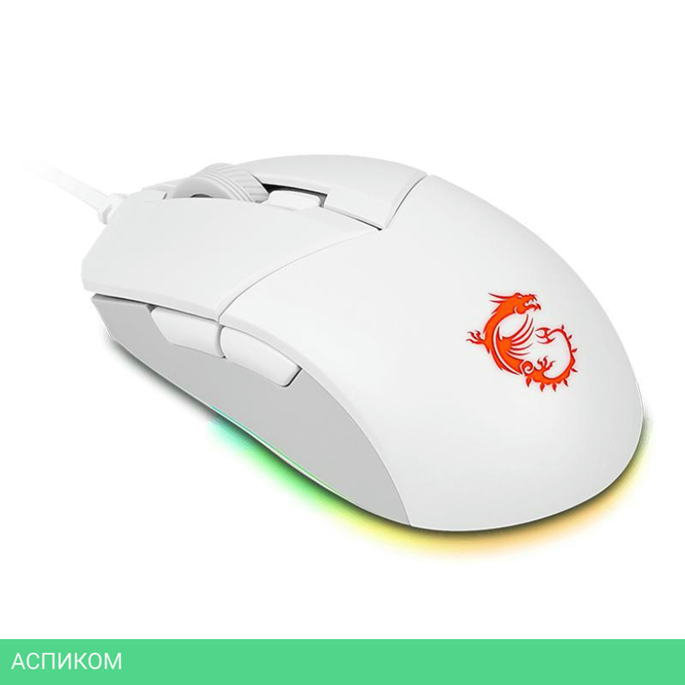 Мышь MSI Clutch GM11 белый (S12-0401970-CLA)