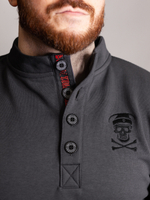 Свитшот-гимнастёрка Варгградъ мужской серый "1915" без начёса