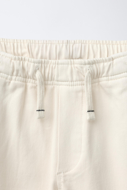 ZARA БРЮКИ КАРГО, ЦВЕТ СЛОНОВОЙ КОСТИ