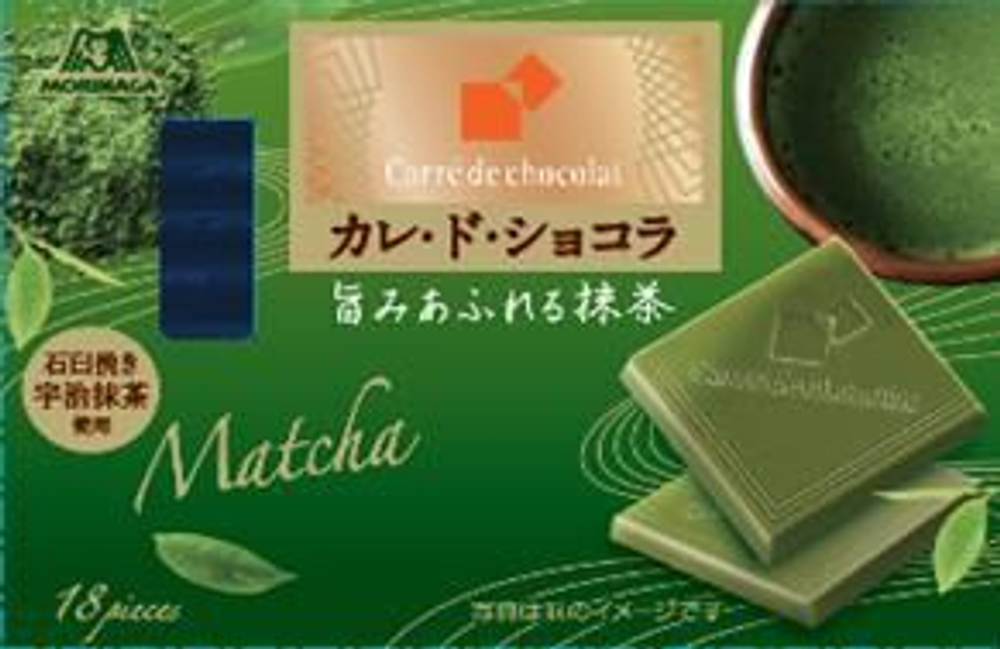 Шоколад Carre de Chocolat "Матча" 18 pcs, 87 гр
