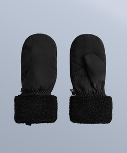 Oysho Варежки из искусственной овчины с наполнителем, черный