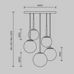 Подвесной светильник Maytoni MOD321PL-05B