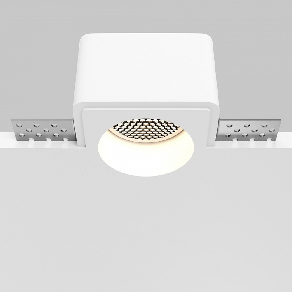 Встраиваемый светильник Maytoni Technical Gyps Modern DL123-GU10-01-W