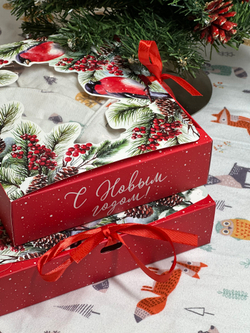 Пеленка Новогодняя Сказка фланель RinaAmari