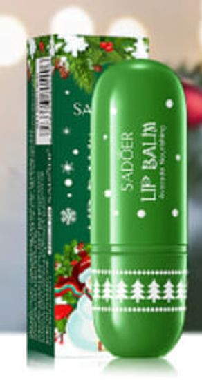 Бальзам для губ новогодний, зелёный