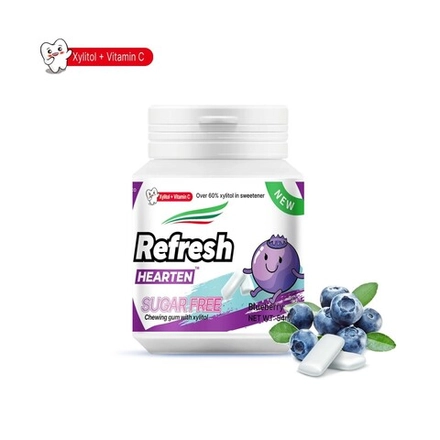 Жевательная резинка со вкусом черники Refresh в банке