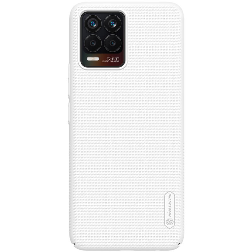 Чехол белого цвета от Nillkin Super Frosted Shield для OPPO Realme 8 и Realme 8 Pro