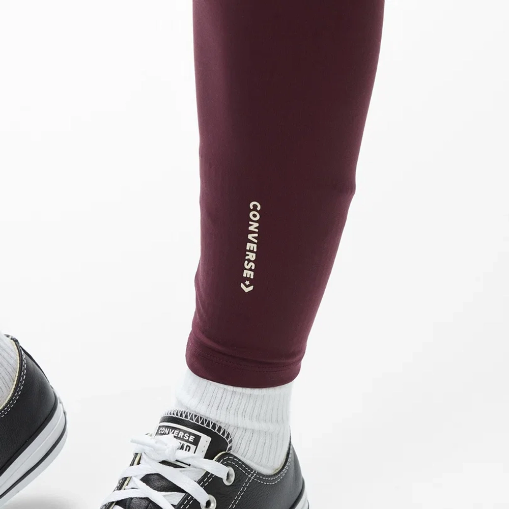 Женские бордовые леггинсы Converse - CONVERSE