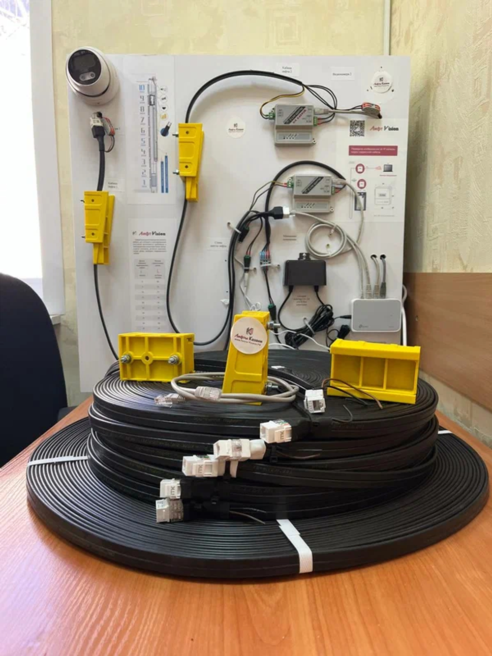 Комплект IP-видеонаблюдения в лифте LiftVision-60-FRLS до 17 этажей без видеокамеры