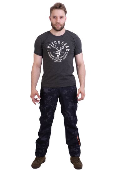 Футболка "PRIMITIVE INSTINCT" ( т.Серый )