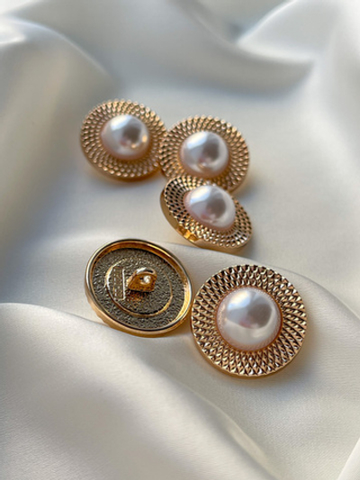 Пуговицы Золото Жемчуг4