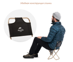 Кресло туристическое Naturehike MZ01, складное, черное, артикул NH18M001-Z-B, цвет Черный