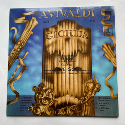 Винтажная виниловая пластинка LP Antonio Vivaldi Вивальди, Riga Chamber Choir Ave Sol, Imants Kokars Gloria Глория (СССР 1981)