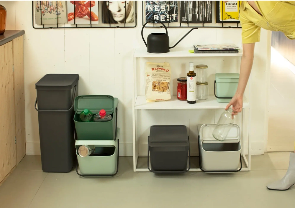 Brabantia Контейнер для мусора Sort & Go 20л для сортировки Fir Green