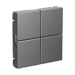 Выключатель сценарный 4-кл. ArtGallery (сх. 1) сталь SE GAL000974