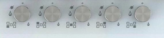 Газовая стеклянная варочная панель Korting HGG 7835 CTW