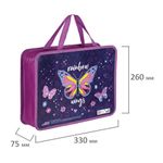 Папка на молнии с ручками ЮНЛАНДИЯ А4, 1 отделение, пластик, ширина 80 мм, "Dreams", 270116