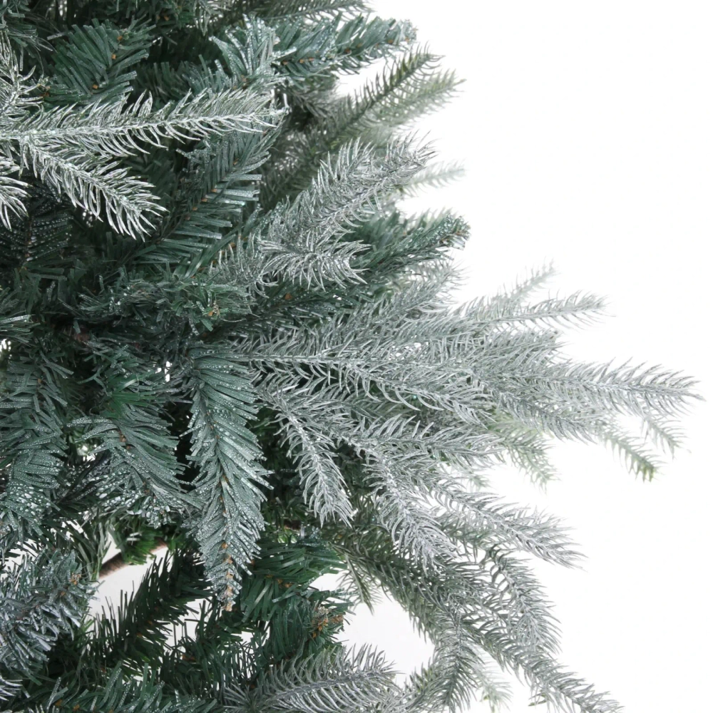 Ёлка «Искристая» 180 см, литой ПВХ с белым напылением (705 веток) (SP1908A-180)