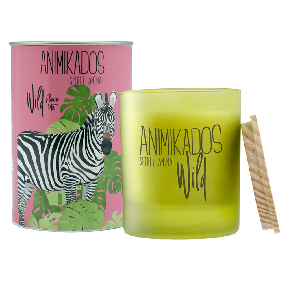 Свеча ароматическая wild zebra, Цветочный, 40 ч